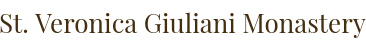 Logo of St Veronica Giuliani Monastery